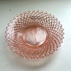 Antique Pink Miss America Depression Glass bowl